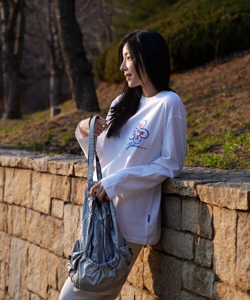 OHP（ワンハンドレッドパーセント）の「OHPxVORIN フラワー ベーシック 長袖Tシャツ6（Tシャツ/カットソー・メンズ・ホワイト/ブラック・XX-LARGE/MEDIUM/LARGE/X-LARGE）」の9枚目の写真