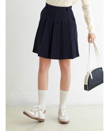 ストライププリーツスカート NY