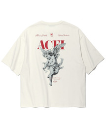 ACEI（アセイ）の「Angel Cursive Print T-Shirt (UNI) IVY（Tシャツ/カットソー）」