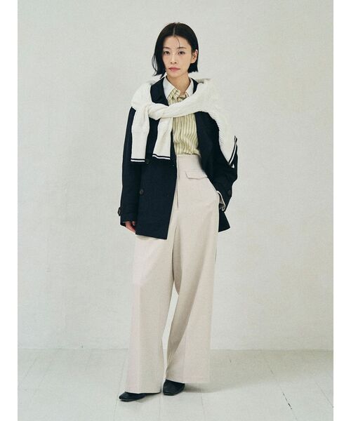 LAGUNAMOON(ラグナムーン)の「ミディアムトレンチコート(トレンチコート・レディース・ネイビー/ベージュ・FREE)」の10枚目の写真