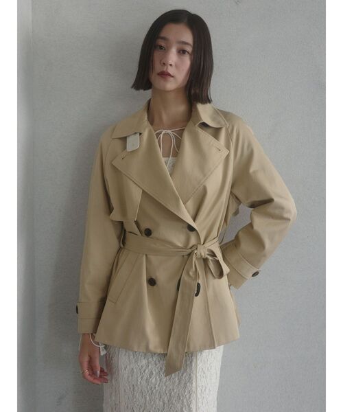 LAGUNAMOON(ラグナムーン)の「ミディアムトレンチコート(トレンチコート・レディース・ネイビー/ベージュ・FREE)」の15枚目の写真