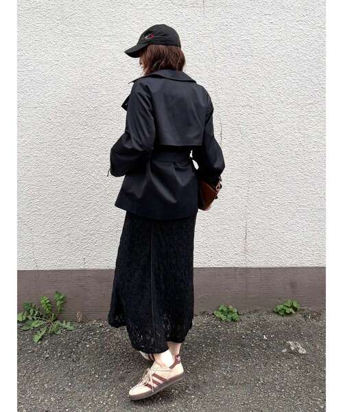 LAGUNAMOON（ラグナムーン）の「ミディアムトレンチコート 春服（トレンチコート・レディース・ネイビー/ベージュ・FREE）」の15枚目の写真