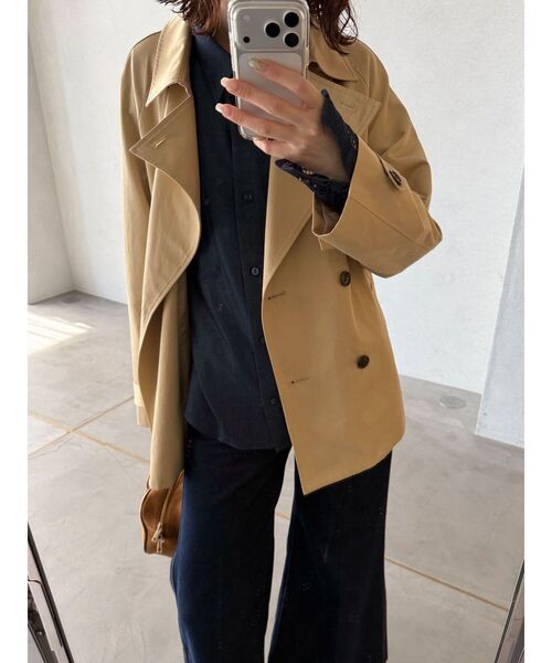 LAGUNAMOON（ラグナムーン）の「ミディアムトレンチコート 春服（トレンチコート・レディース・ネイビー/ベージュ・FREE）」の18枚目の写真