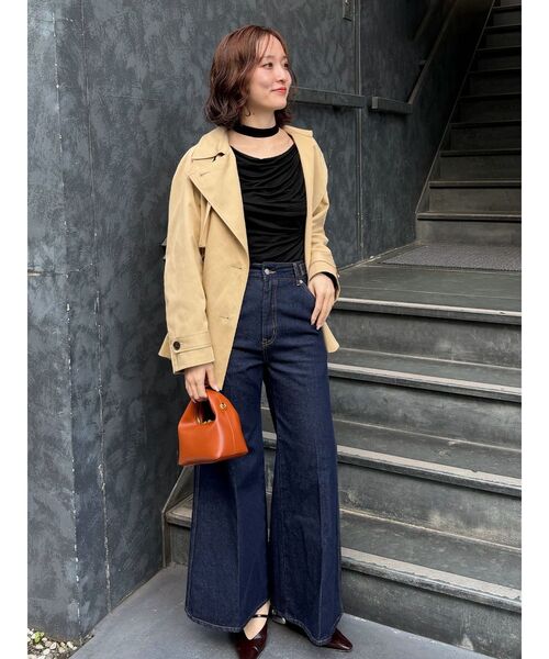 LAGUNAMOON（ラグナムーン）の「ミディアムトレンチコート 春服（トレンチコート・レディース・ネイビー/ベージュ・FREE）」の19枚目の写真