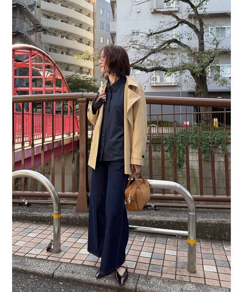 LAGUNAMOON（ラグナムーン）の「ミディアムトレンチコート 春服（トレンチコート・レディース・ネイビー/ベージュ・FREE）」の22枚目の写真
