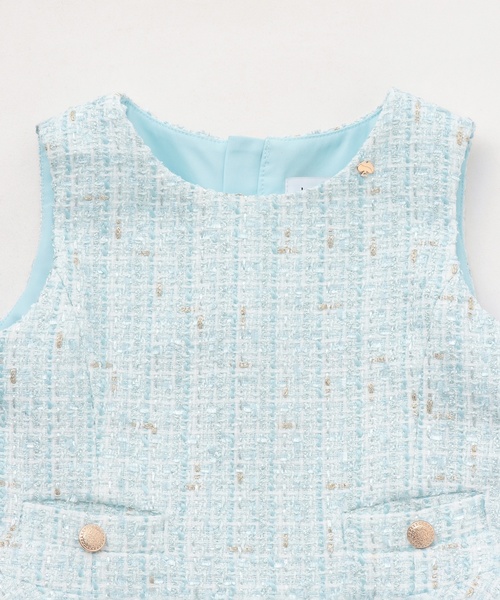 ミックスツイードジャンパースカート（ジャンパースカート）｜kate