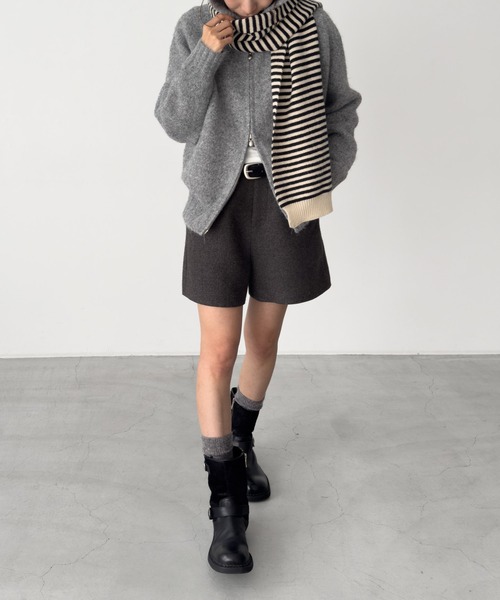 CANAL JEAN(キャナルジーン)の「El mar パーカーZIPニットセットアップ(セットアップ・レディース・グレー・ONE SIZE)」の13枚目の写真