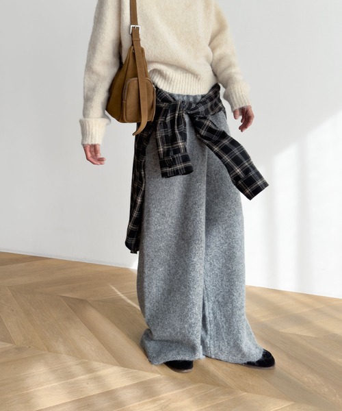 CANAL JEAN(キャナルジーン)の「El mar パーカーZIPニットセットアップ(セットアップ・レディース・グレー・ONE SIZE)」の14枚目の写真