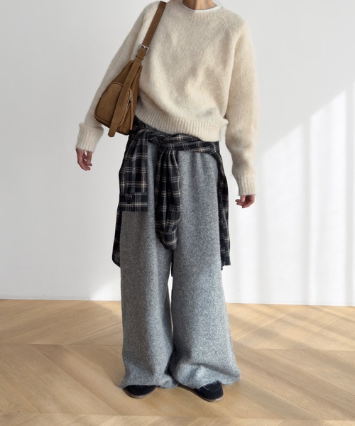 CANAL JEAN(キャナルジーン)の「El mar パーカーZIPニットセットアップ(セットアップ・レディース・グレー・ONE SIZE)」の15枚目の写真