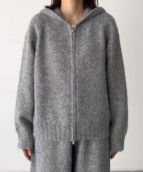 CANAL JEAN(キャナルジーン)の「El mar パーカーZIPニットセットアップ(セットアップ・レディース・グレー・ONE SIZE)」の16枚目の写真