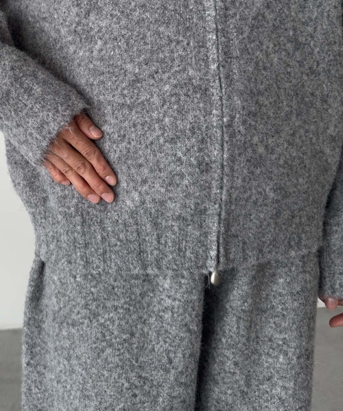 CANAL JEAN(キャナルジーン)の「El mar パーカーZIPニットセットアップ(セットアップ・レディース・グレー・ONE SIZE)」の2枚目の写真