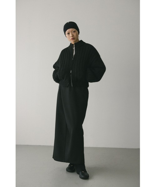 セール】パッファーニットジップカーデ（カーディガン/ボレロ