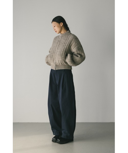 セール】パッファーニットジップカーデ（カーディガン/ボレロ