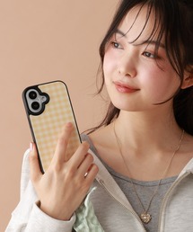 tiny tiny（ティニーティニー）の「ギンガムチェック柄iPhone16ケース[tiny tiny(ティニーティニー)]（スマホケース/カバー）」
