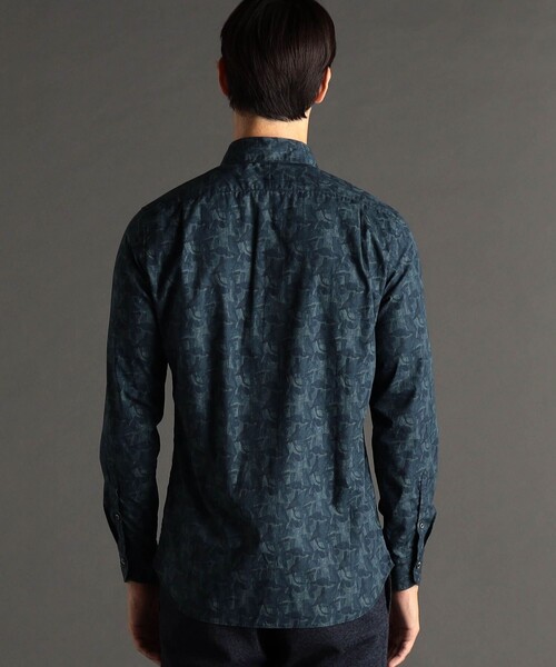 MONSIEUR NICOLE（ムッシュニコル）の「【ex/tra】TEXTA デジタルカモプリント カッタウェイカラーシャツ（シャツ/ブラウス・メンズ・グレー/ブルーグレー・LARGE/MEDIUM/X-LARGE）」の5枚目の写真