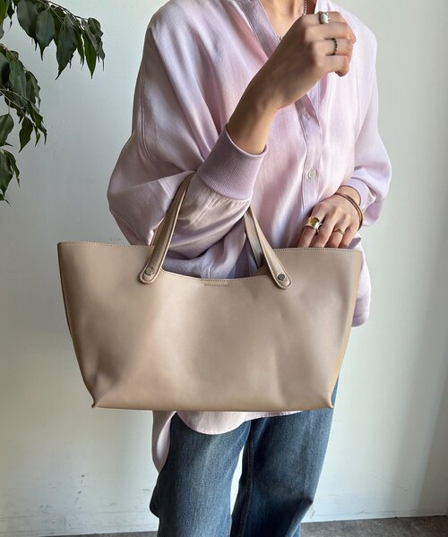 DouDou（ドゥドゥ）の「【WEB限定】横長2wayトートポーチ付（ショルダーバッグ・レディース・ブラック/ライトグレー/ベージュ/レモンイエロー・FREE）」の14枚目の写真