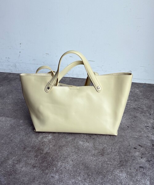 DouDou（ドゥドゥ）の「【WEB限定】横長2wayトートポーチ付（ショルダーバッグ・レディース・ブラック/ライトグレー/ベージュ/レモンイエロー・FREE）」の18枚目の写真