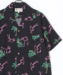レーヨン オープンカラー アロハシャツ/総柄シャツ/レディース メンズ