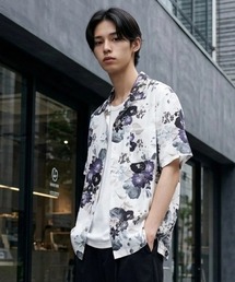 Lazar（ラザル）の「レーヨン オープンカラー アロハシャツ/総柄シャツ/レディース メンズ（シャツ/ブラウス）」