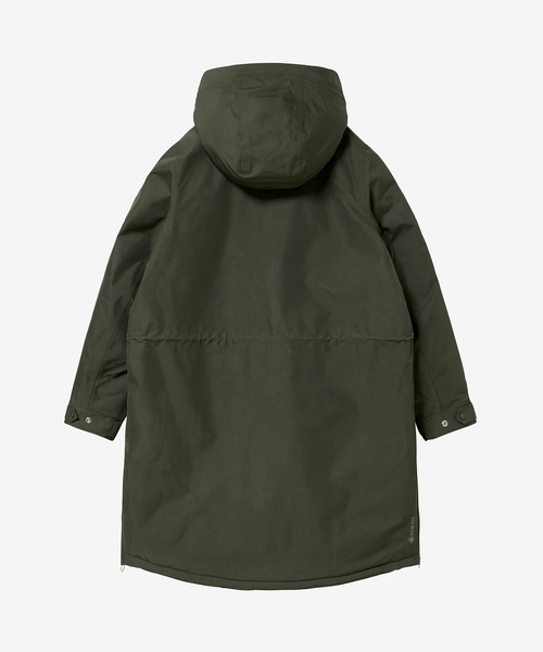 AIGLE（エーグル）の「GORE-TEX ゴアテックス 防風 防水 透湿 2レイヤー ダックダウンジャケット ダウンコート RP（ダウンジャケット/コート・レディース・モスグリーン/ブラック・38/42/40/36/34/44）」の9枚目の写真