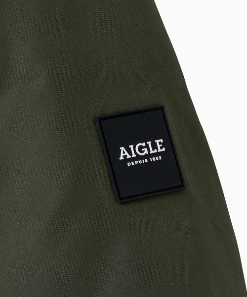 AIGLE（エーグル）の「GORE-TEX ゴアテックス 防風 防水 透湿 2レイヤー ダックダウンジャケット ダウンコート RP（ダウンジャケット/コート・レディース・モスグリーン/ブラック・38/42/40/36/34/44）」の15枚目の写真