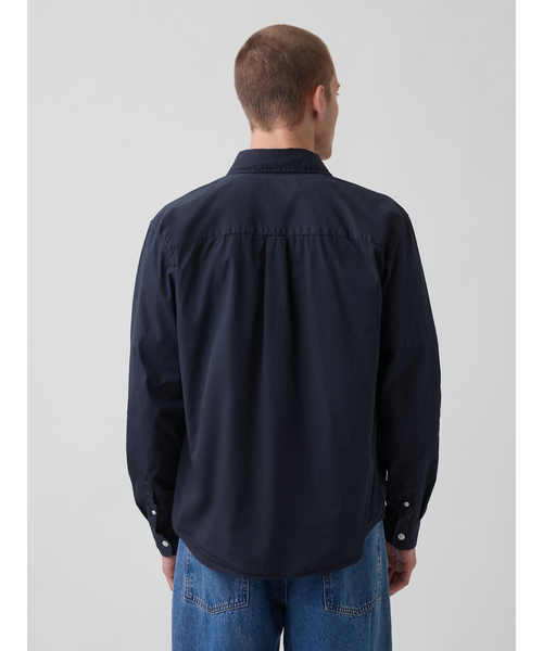 GAP(ギャップ)の「オーガニックコットン リラックスフィット GAPロゴ ポケットシャツ(シャツ/ブラウス・メンズ・イエロー/ホワイト/ネイビー・XS/S/M/L/XL)」の15枚目の写真