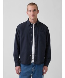 GAP（ギャップ）の「オーガニックコットン リラックスフィット GAPロゴ ポケットシャツ（シャツ/ブラウス）」