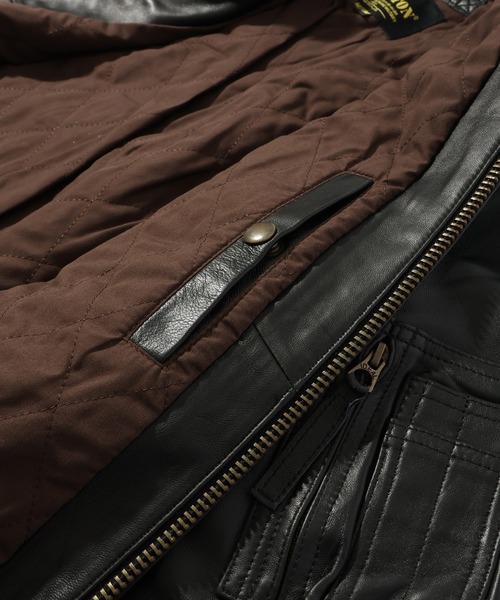 HOUSTON(ヒューストン)の「【HOUSTON/ヒューストン】SHEEP LEATHER CWU45P FLIGHT JACKET/シープレザーCWU45P フライトジャケット(ブルゾン・メンズ・ブラック・M/S/XL/L)」の11枚目の写真
