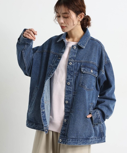 オーバーデニムGジャン《CLIP denim》（デニムジャケット）｜studio