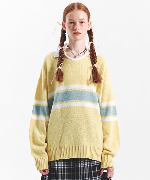 Academy Collar Sweater (LEMON)
