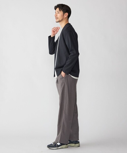 SHIPS(シップス)の「SHIPS: 〈セットアップ対応〉ジャカード ノーカラー カーディガン(カーディガン/ボレロ・メンズ・ダークグレー/ネイビー/グレー・SMALL/MEDIUM/LARGE/X-LARGE)」の4枚目の写真