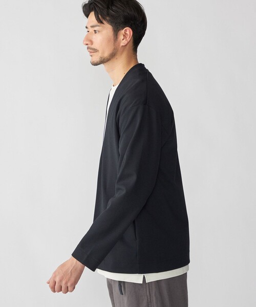 SHIPS(シップス)の「SHIPS: 〈セットアップ対応〉ジャカード ノーカラー カーディガン(カーディガン/ボレロ・メンズ・ダークグレー/ネイビー/グレー・SMALL/MEDIUM/LARGE/X-LARGE)」の8枚目の写真