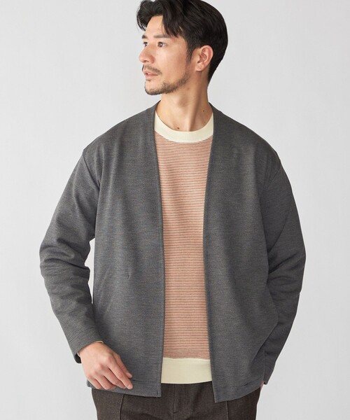 SHIPS(シップス)の「SHIPS: 〈セットアップ対応〉ジャカード ノーカラー カーディガン(カーディガン/ボレロ・メンズ・ダークグレー/ネイビー/グレー・SMALL/MEDIUM/LARGE/X-LARGE)」の11枚目の写真