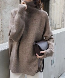 CELENA BEATS（セレナビーツ）の「ハイネック オーバーサイズ ルーズ ニット プルオーバー（ニット/セーター）」