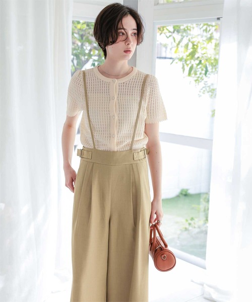 titivate(ティティベイト)の「サスペンダータックワイドパンツ(その他パンツ・レディース・ベージュ/グレー/ブラック・L/M/S)」の13枚目の写真