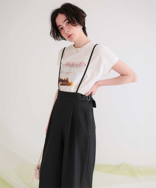 titivate(ティティベイト)の「サスペンダータックワイドパンツ(その他パンツ・レディース・ベージュ/グレー/ブラック・L/M/S)」の5枚目の写真