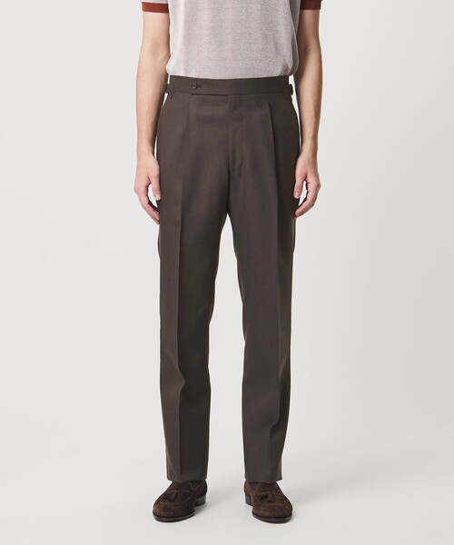 UNITED ARROWS(ユナイテッドアローズ)の「サイドアジャスター 1プリーツ スラックス(スラックス・メンズ・ダークブラウン/ダークグレー・48/50/46/44)」の7枚目の写真