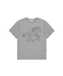 スターホースプリントオーバーサイズ半袖Tシャツ [5色]