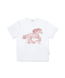 スターホースプリントオーバーサイズ半袖Tシャツ [5色]