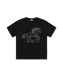 ESCAPEFROM（エスケープフロム）の「スターホースプリントオーバーサイズ半袖Tシャツ [5色]（Tシャツ/カットソー）」