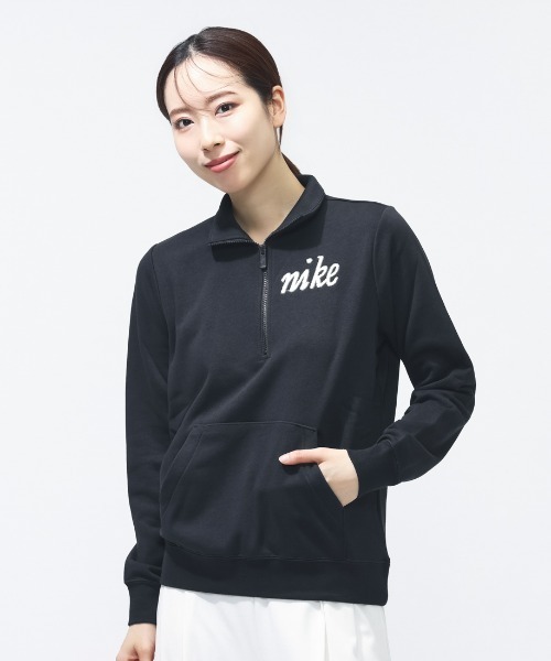 NIKE（ナイキ）の「ナイキ NIKE ナイキ  NSW クラブ フリース STD QZ XWAP（スウェット・レディース・ブラウン/ブルーグレー/ブラック・M/L）」の5枚目の写真