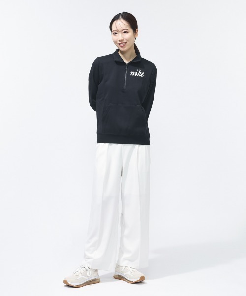 NIKE（ナイキ）の「ナイキ NIKE ナイキ  NSW クラブ フリース STD QZ XWAP（スウェット・レディース・ブラウン/ブルーグレー/ブラック・M/L）」の7枚目の写真