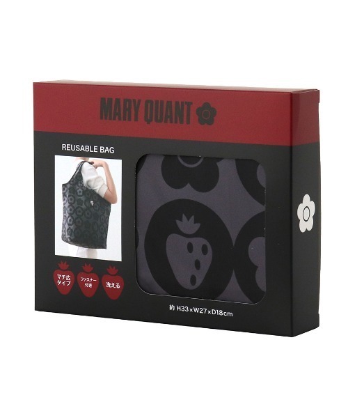MARY QUANT(マリークワント)の「MARY QUANT エコバッグ <イチゴ>(エコバッグ/サブバッグ・レディース・ブラック/レッド・FREE)」の9枚目の写真