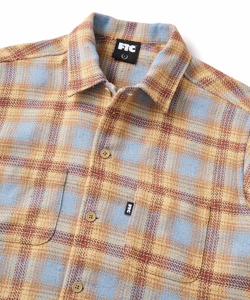 FTC（エフティーシー）の「LOOSE GAUGE PLAID SHIRT（シャツ/ブラウス・メンズ・ピンク/イエロー/ネイビー・X-LARGE/LARGE/MEDIUM/SMALL）」の7枚目の写真
