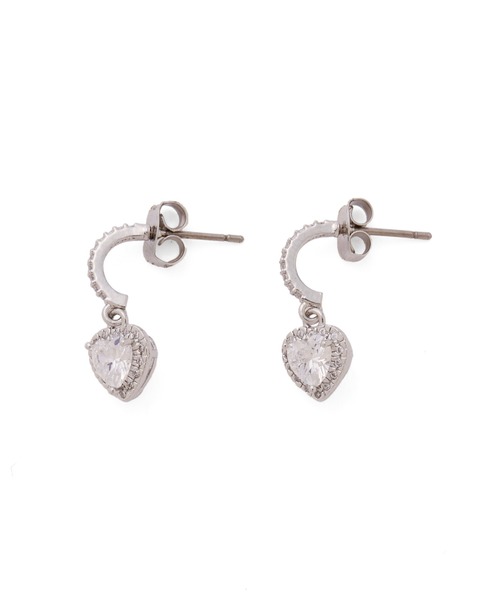 JILL by JILL STUART(ジルバイジルスチュアート)の「Cubic プチハートピアス(ピアス(両耳用)・レディース・ピンク/シルバー・FREE)」の18枚目の写真