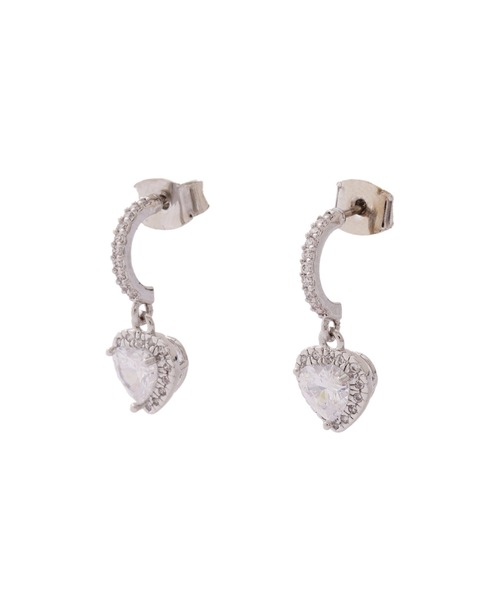 JILL by JILL STUART(ジルバイジルスチュアート)の「Cubic プチハートピアス(ピアス(両耳用)・レディース・ピンク/シルバー・FREE)」の19枚目の写真