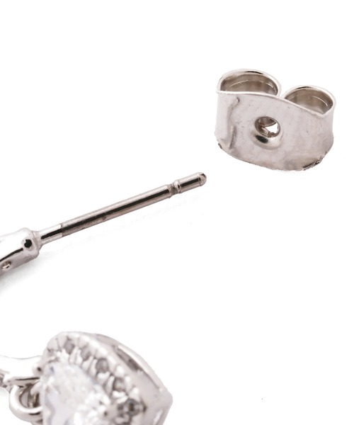 JILL by JILL STUART(ジルバイジルスチュアート)の「Cubic プチハートピアス(ピアス(両耳用)・レディース・ピンク/シルバー・FREE)」の21枚目の写真