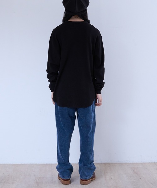LES TIEN(レスティエン)の「LES TIEN BASEBALL HEM TEE / コットンサーマル (TH-2104)(Tシャツ/カットソー・メンズ・ブラック/ブラック系その他2・LARGE/MEDIUM)」の13枚目の写真