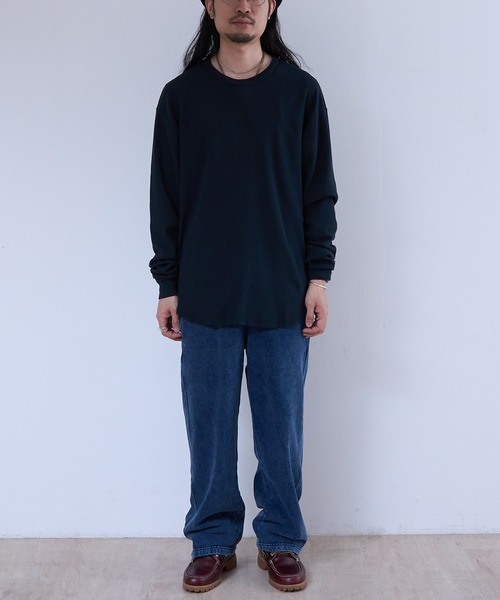 LES TIEN(レスティエン)の「LES TIEN BASEBALL HEM TEE / コットンサーマル (TH-2104)(Tシャツ/カットソー・メンズ・ブラック/ブラック系その他2・LARGE/MEDIUM)」の9枚目の写真