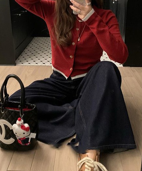 c.u.l(シーユーエル)の「インディゴ ワイド バギー リジット デニム culw905(デニムパンツ・レディース・ブルー・S/M)」の9枚目の写真